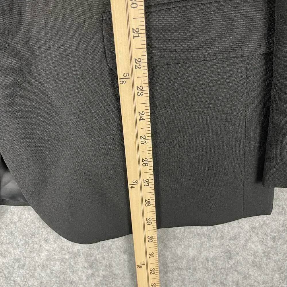 Alain Dupetit‎ Suittech Blazer Sport Coat Jacket Men 44S Black 2 Button NEW